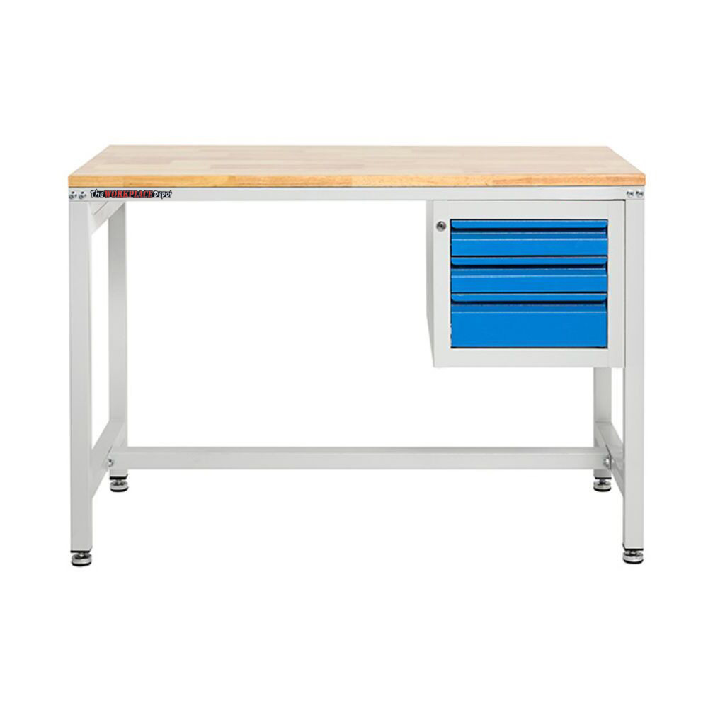 Metal Workbench with Drawers
